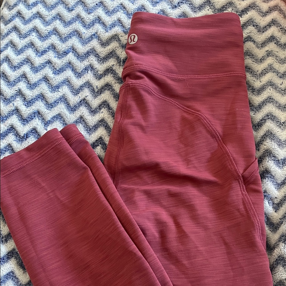 lululemon athletica Burgundy Leggings